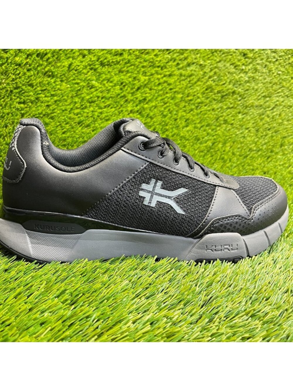 Kuru Quantum 2.0 Mens Size 11E Jet Black Gray Athletic Running Shoes Sneakers